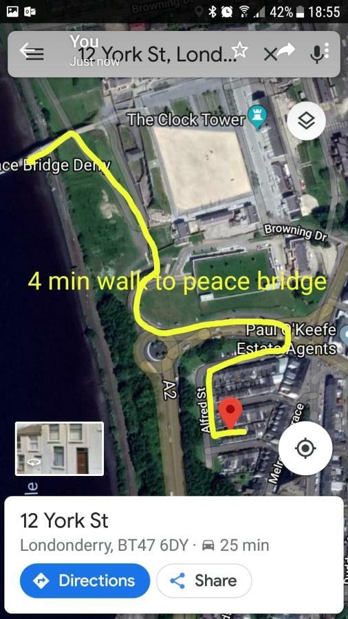 Bridge House Derry City Townhouse Central Free Parking别墅 外观 照片
